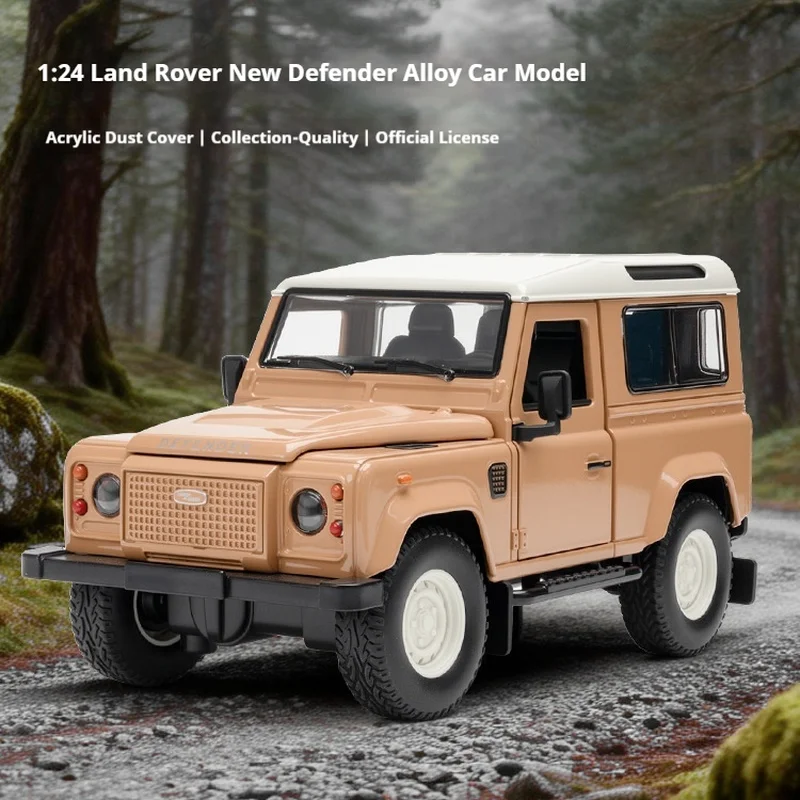 

Модель RW 1:24 Land Rover Classic Defender 4x4, литая под давлением, коллекционная модель автомобиля из сплава для демонстрации и декора рабочего стола