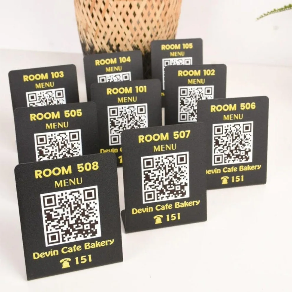 Custom Metal QR Code Sign: Stylish Scan to Pay Display for Business