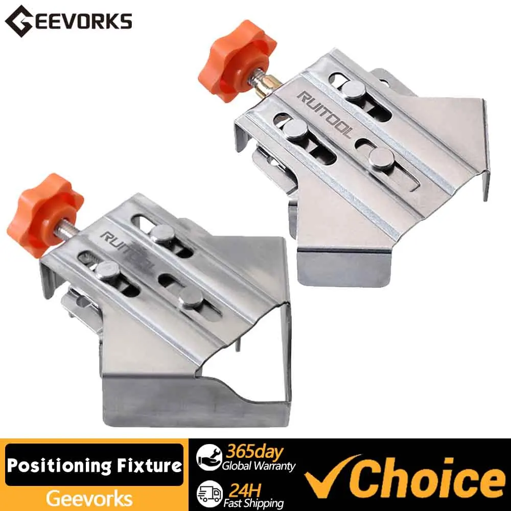 90° Fixing Corner Clips Woodworking Right Angle Clamp Carpenter Quick Positioning Clamp Stainless Steel for Wood Panel Splicing