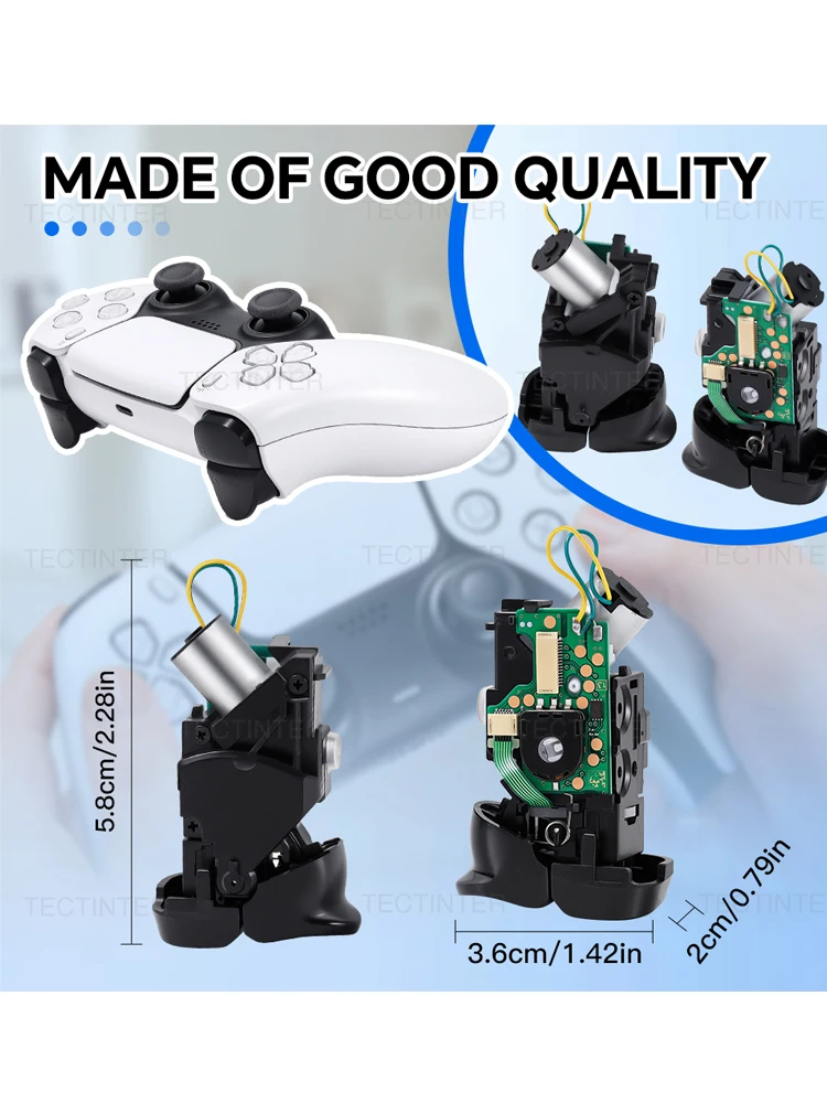 Kit de remplacement de boutons de déclenchement adaptatifs pour contrôleur PS5 V1.0 V2.0 L1 L2 R1 R2 avec moteurs de Vibration pour accessoires PS5