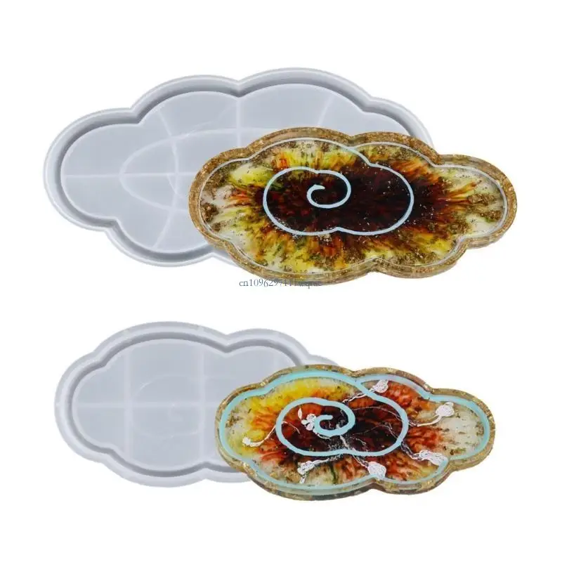 DIY Jewelry Tray Mould Cloud Plate Dish Resin Casting Mould Nonstick