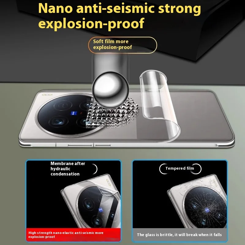 3PCS Back Matte Hydrogel Film For vivo X200 Pro mini Full Cover Clear TPU Screen Protector vivo X200 Pro No Glass
