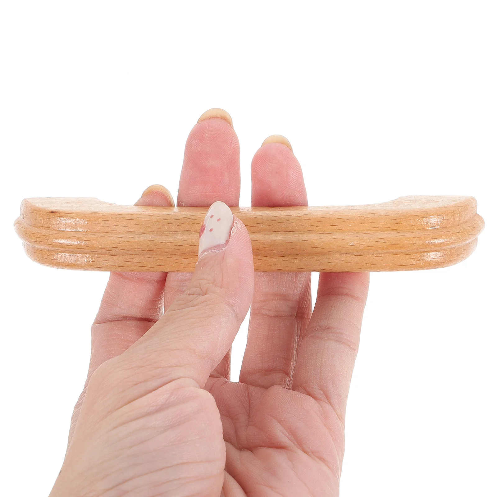 8Pcs Beech Wood Cabinet Pull Handle Replacement Durable Retro Furniture Door Drawer Wardrobe Handles Door Handle