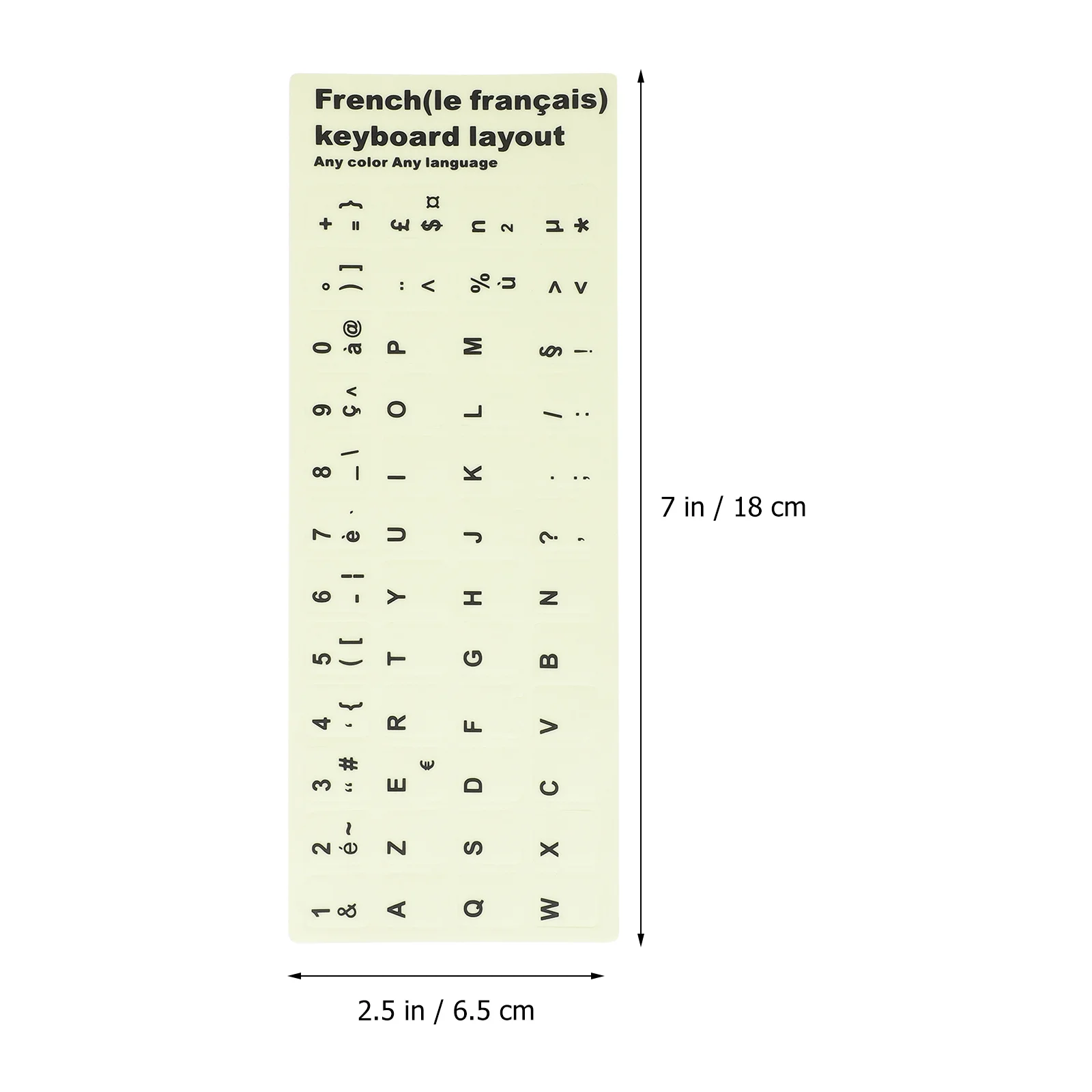 

Night Light Keyboard Stickers Universal French English Letter Decals Easy Install Durable Computer Accessories