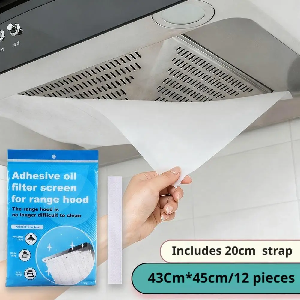 46cmx5Mx10M 43x45cm Disposable Hood Oil Filter Paper Non-woven Cooker Hood Extractor Fan Filter Kitchen Hood Anti Oil Cotton