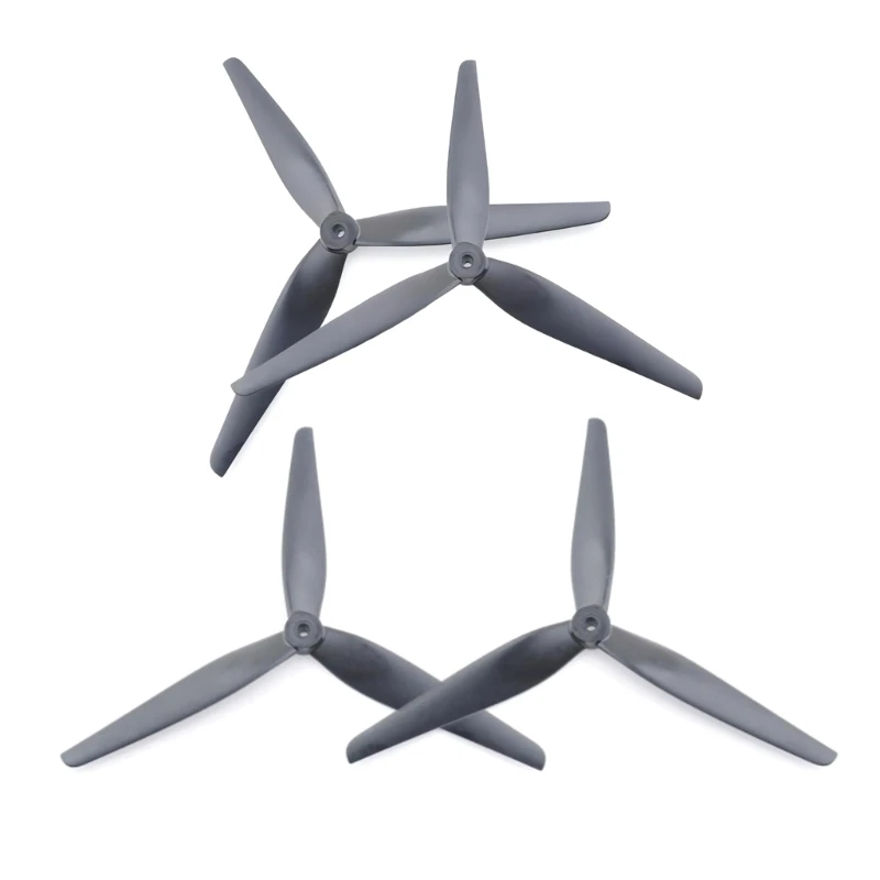 10X4.5X3 10inch 3 Leaf/tri-Leaf Drones Propellers Light Gray (2CW+2CCW) PolyCarbonate for FPVDrones