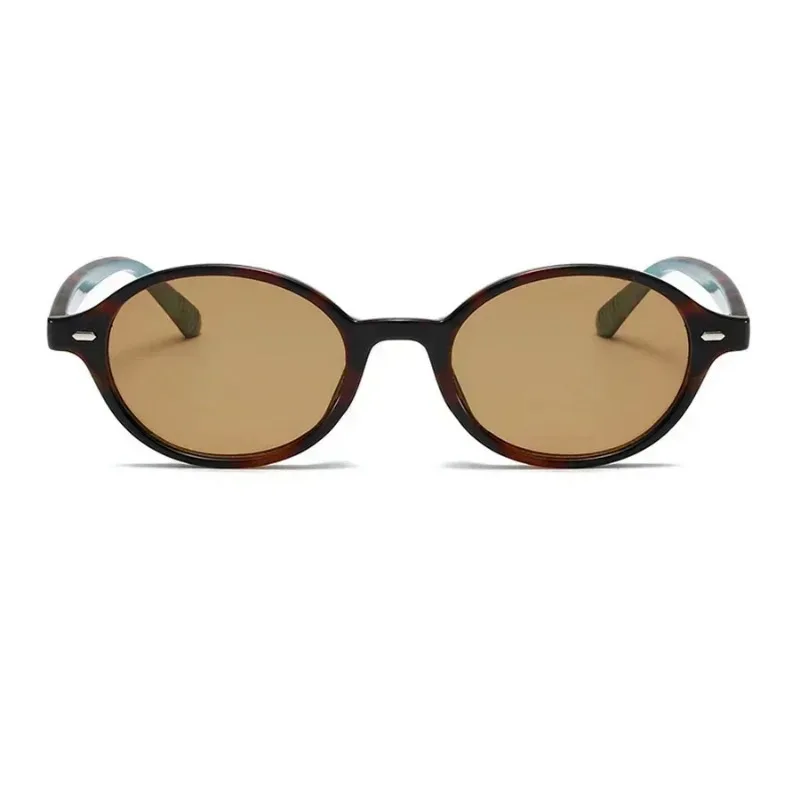 Retro Small Oval Sunglasses Women Men Rivets Shades Fashion Eyewear Luxury Sun Glasses UV400 Gafas De Sol view 5