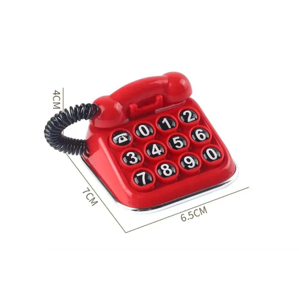 Vintage Car Temporary Parking Number Plate, Creative Telephone Number Sign, Car Interior Decor Accessory Gift for Drivers