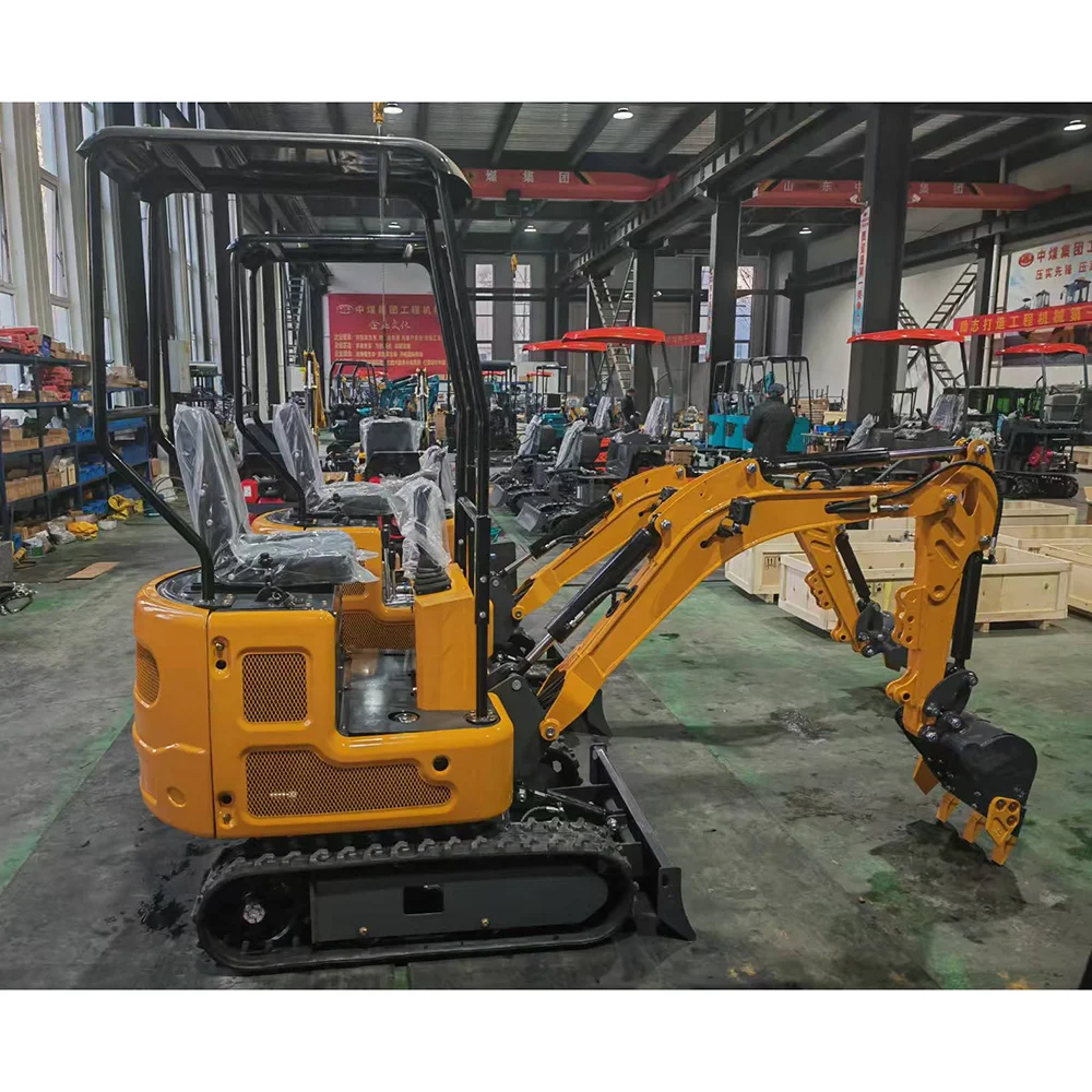 حفارة صغيرة 1 طن مجنزرة هيدروليكية حفارة صغيرة تطبيق البناء ملحقات دلو