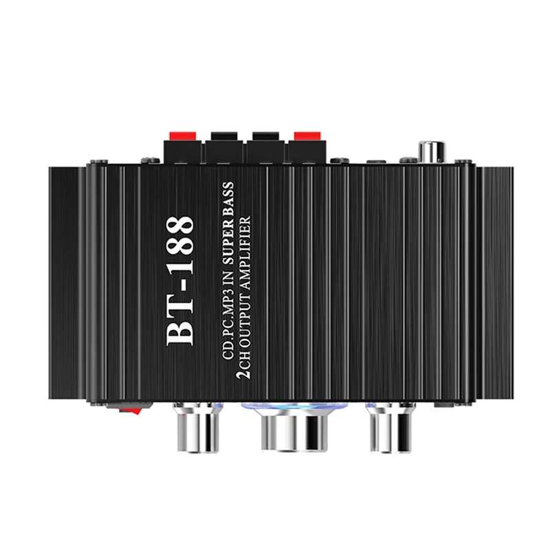 

A75T BT-188 Digital Bluetooth Amplifier Mini 2-Channel Output Home Computer Audio Amplifier 12V Car