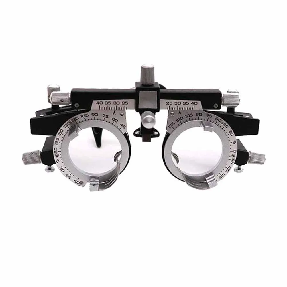 

4 Pairs Adjustable Optical Trial Lens Frame Light Weight Metal Plastic Pd 48-80Mm 38Mm Lens Holder Individual Temple Nose Rest