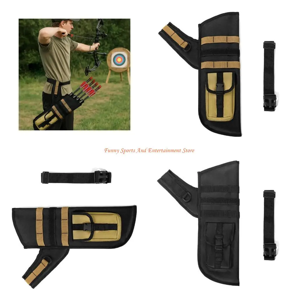 

C4DE Light Weight Arrows Carrying Waist Bag Adjustable Waist Belt Hanging Arrows Quiver for Compound Bows and Recurve Bows