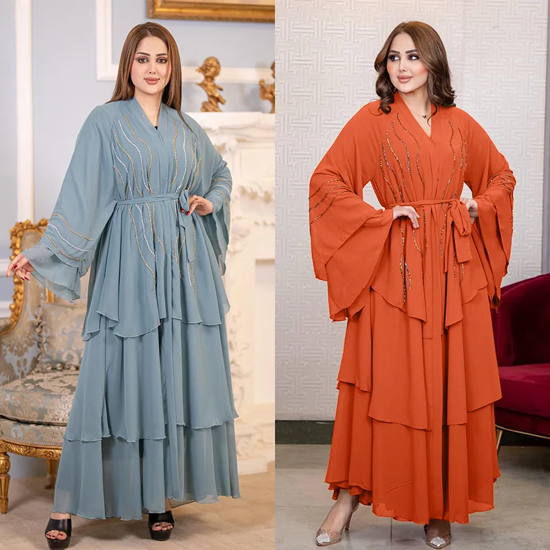 Abaya Dubai Luxury for Women 2024 African Muslim Fashion Dress caftano Marocain abiti da sera Boubou Robe Djellaba Femme