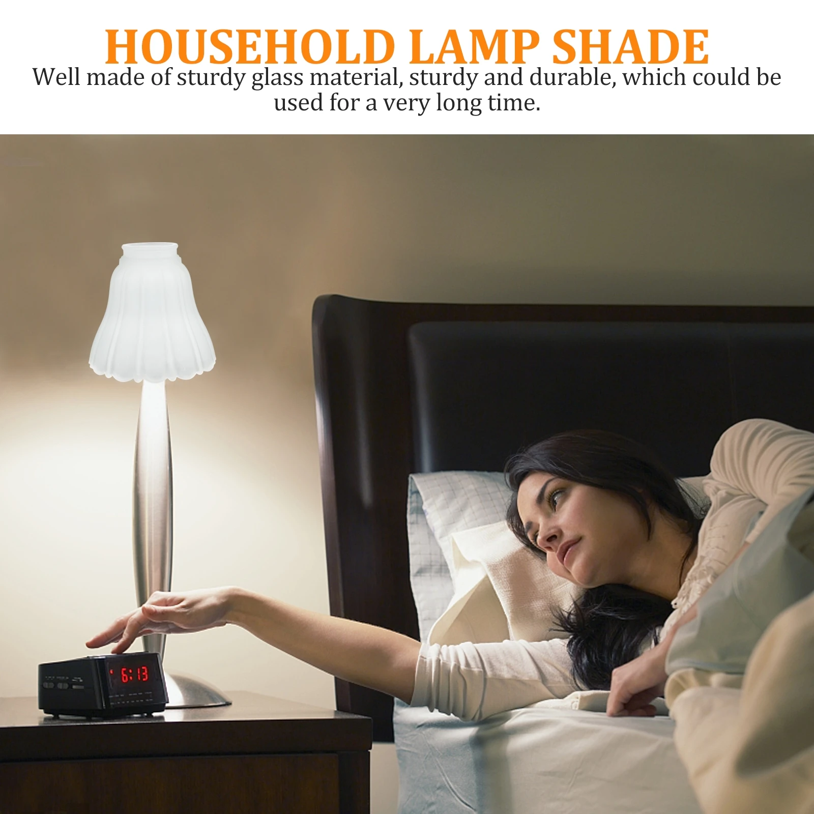 

Ceiling Fan Globes E27 Light Socket Indoor Light Cover Household Lamp Shade Durable Glass Replacement Sturdy Multifunctional