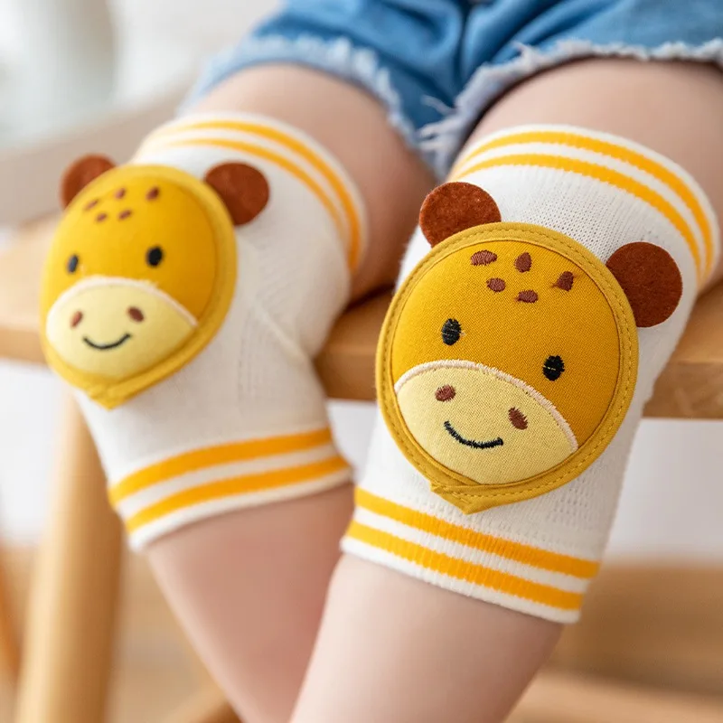 

Baby Crawling Knee Pads Cartoon Kids Knee Protection Non-slip Leg Cover 0-3 Years Leg Warmers Safety Crawling Elbow Cushion