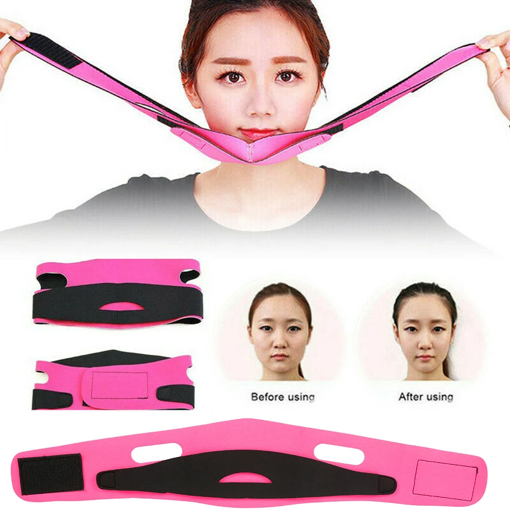 Women V-Line Lift Up Thin Face Face-lift Belt Facial Massager Face Slimming Bandage Beauty Tools