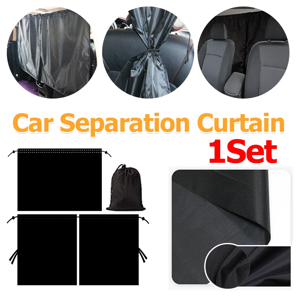 

Car Separation Curtains UV Protection Sun Protection Cover Waterproof Car Privacy Screen Curtains Insulated Automobile Parts