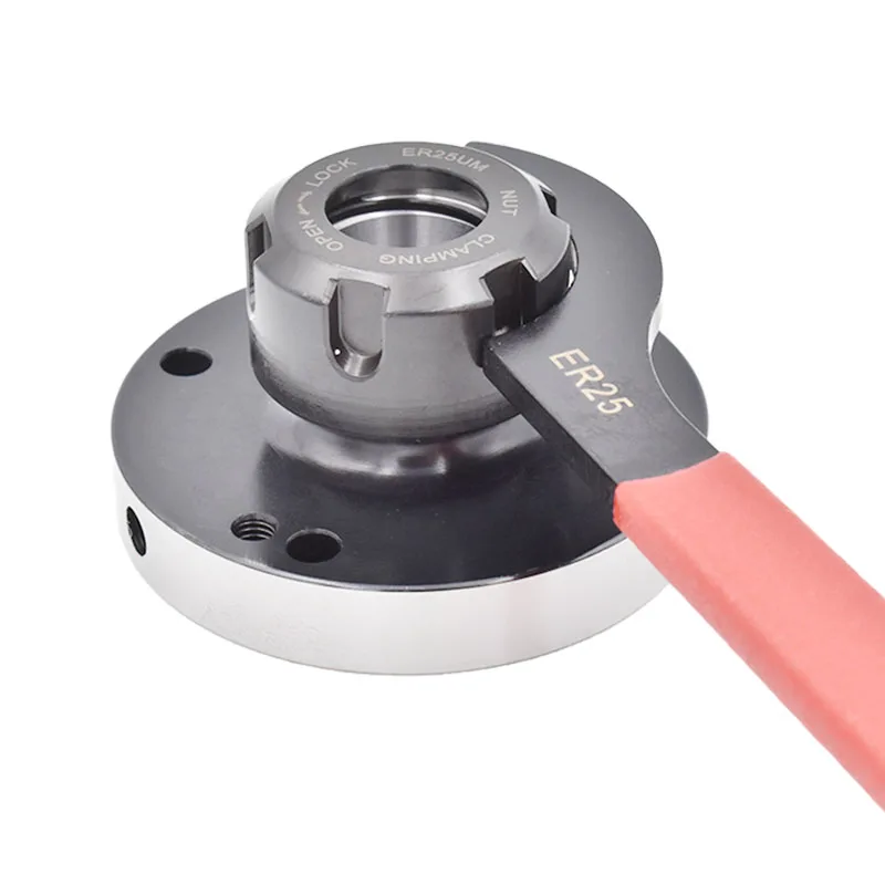 1set Diameter 125 100 80mm Mini Flange Spindle head connecting disc Fixture ER16 ER25 ER32 ER40 Chuck For CNC Milling Lathe Tool