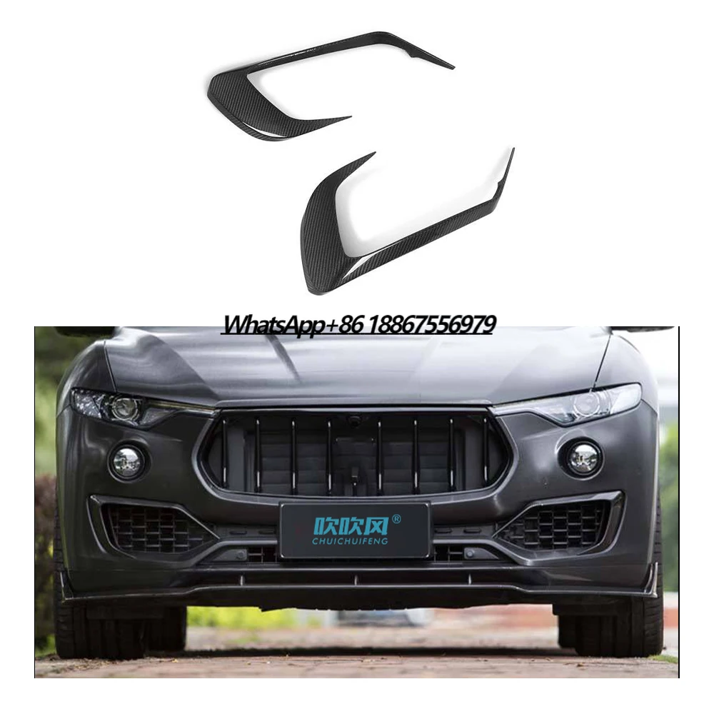 

Carbon Fiber Parts Bodykit auto car parts Front Upper Valences Front Canards for Maserati Levante