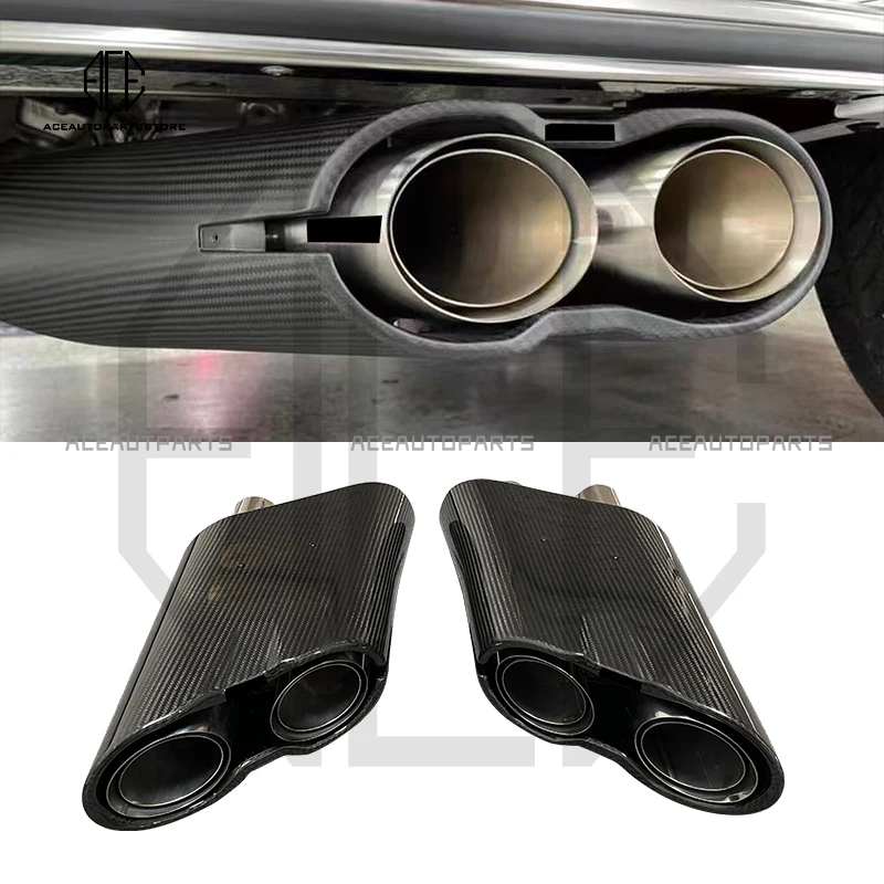 

Dry Carbon Fiber Rocket G900 Carbon Edition Exhaust Pipe For Benz W463 W464 G63 G500 G65 G63