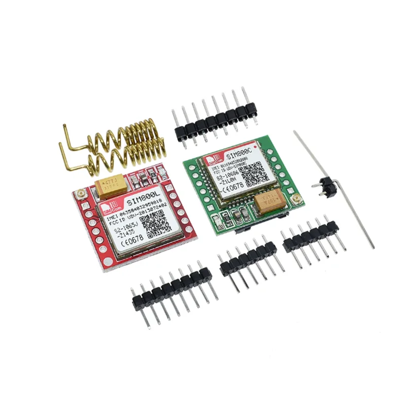 Placa Núcleo MicroSIM, Quad-Band, Porta Serial TTL, Cartão GSM, Módulo GPRS, Menor SIM800L, SIM800C