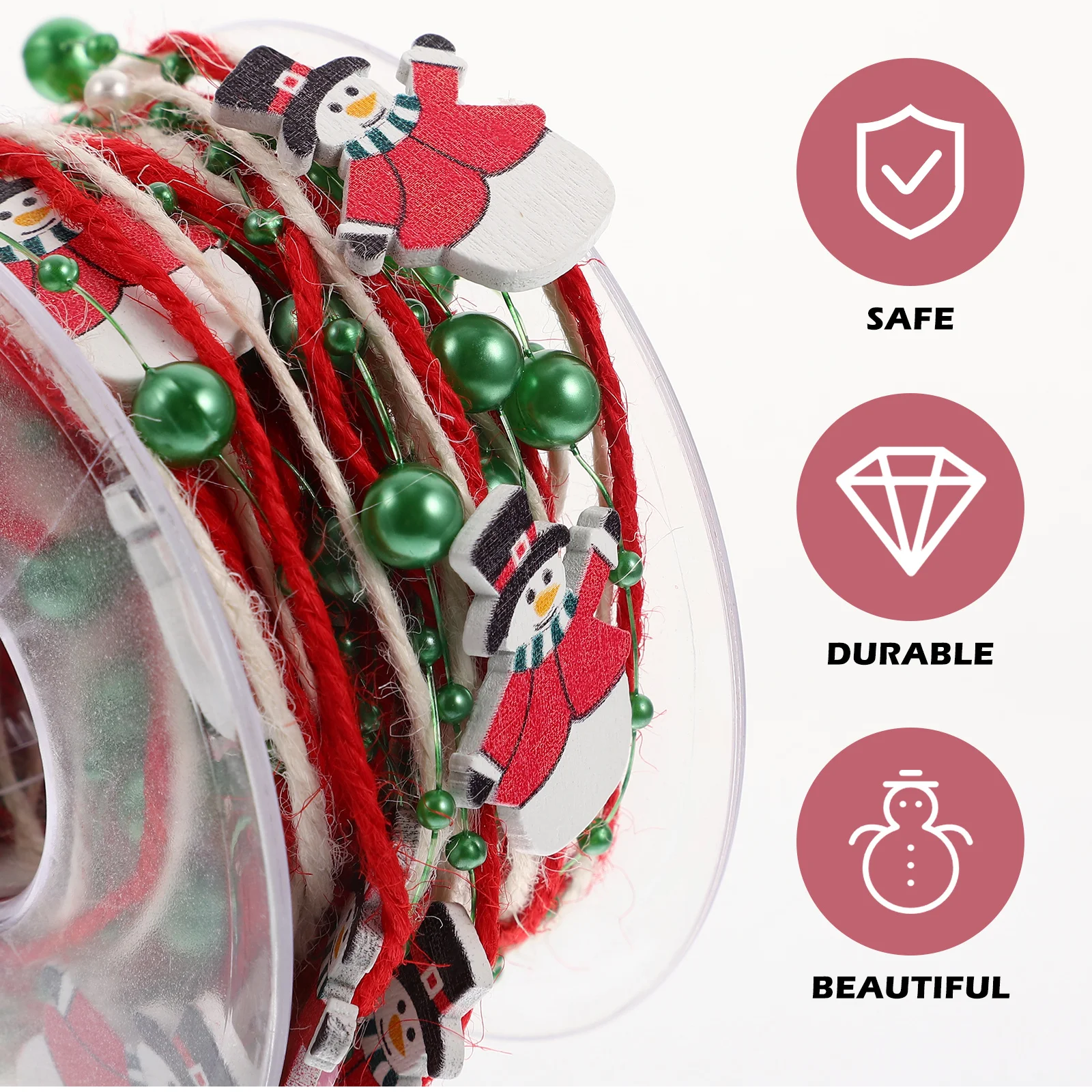 

Decoration Snowman Decorative Ribbon Ribbons for Crafting Bead Chain Christmas Tree Hanging