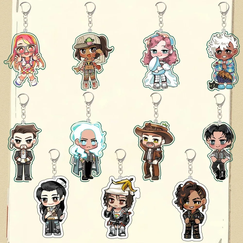 Llavero de acrílico personalizado con dibujos animados de Abel, Volt, Eddie, Dorian, Mateo, Betty, Shelley, Skylar, colgante para mochila, regalo