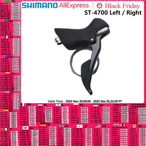 Shimano Tiagra 4700 palanca de cambios 10 velocidades lado derecho negro 2 velocidades izquierda solo 1 Uds palanca de Control Dual 4700 10s/2s serie TIAGRA