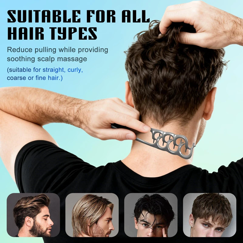 Texture Comb Volumizing WideTooth Hair Styling Comb Fluffy Wide Tooth Curly Hair Comb Men's Textured StylingComb for Men Women