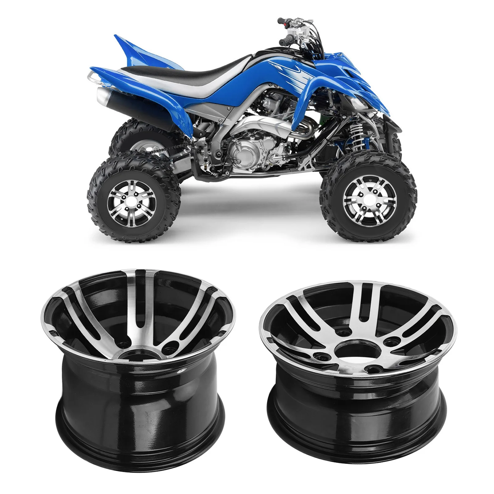 

10 Inch ATV Wheel Rim High Strength ATV Aluminum Alloy Rim for Go Karts Cart ATV Wheel Rim ATV Aluminum Alloy Rim