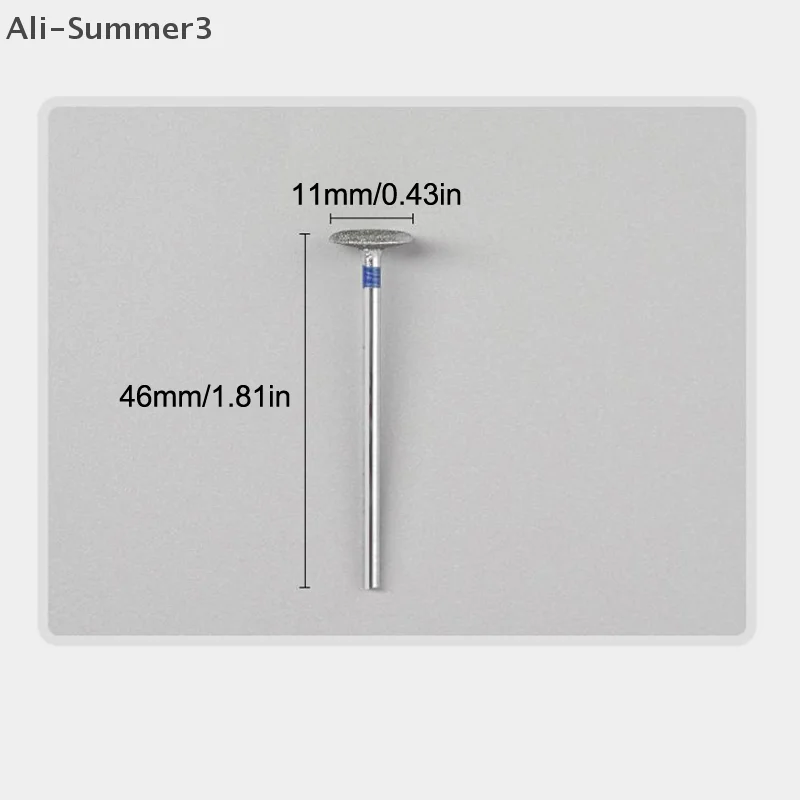 3 قطعة الصحن الطائر رأس مطحنة المحمولة طلاء الأظافر مسمار أدوات تلميع المهنية إزالة الجلد الميت إزالة الأظافر دريل