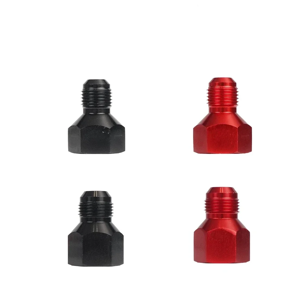 Two-Piece Set AN12/AN8 Female to AN10/AN6 Male Durable StrongReducer Fitting Fuel Oil Cooler Bulkhead Adapter Aluminum Alloy