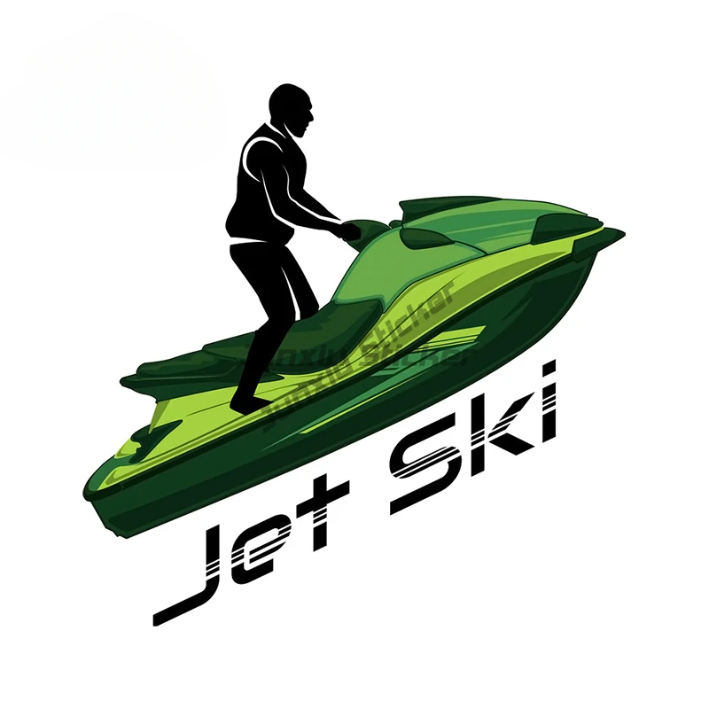 Jet Ski Rental Logo Funny Car Stickers Personality Vinyl Decal Scratch-Proof Waterproof Car Styling