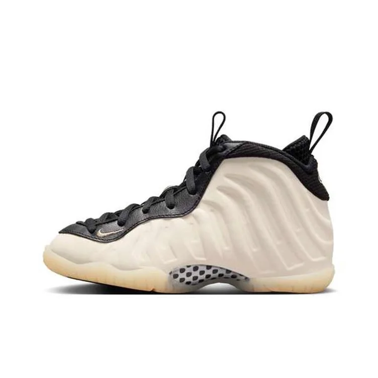 Nike Little Posite One Basketball Shoes Unisex Mid-top Beige Yellow FQ1931-001