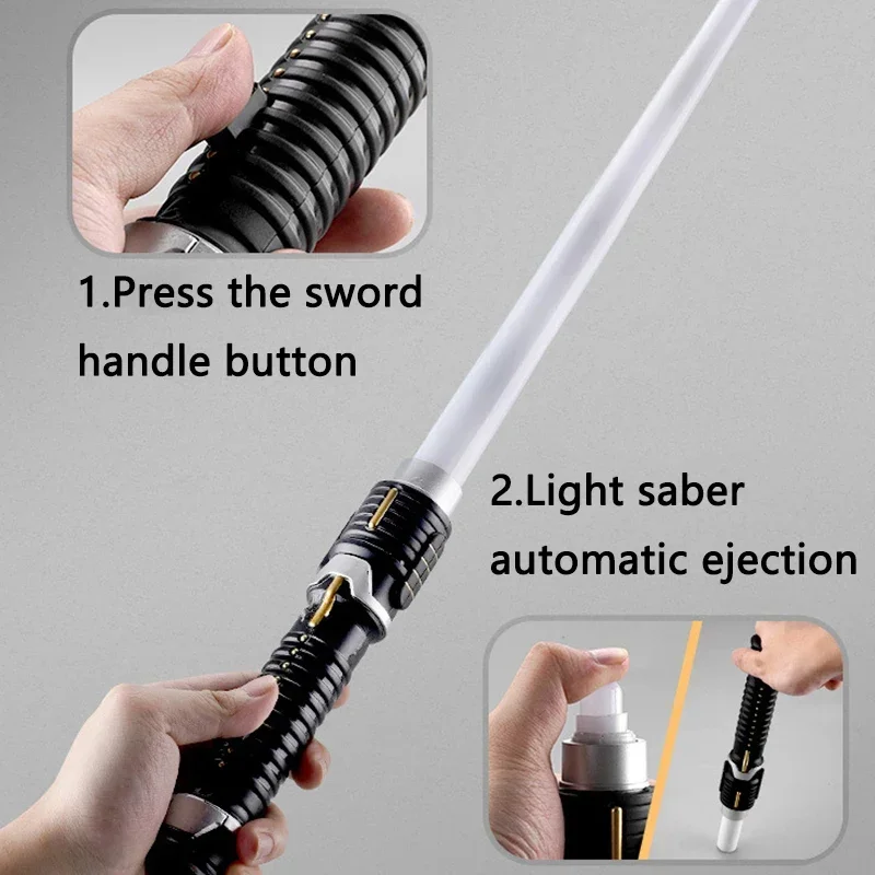 PNew Lightsaber LED Sword Rave Cosplay Light Stick Kids Gifts Cool Toy Force FX FOC Blaster Toys