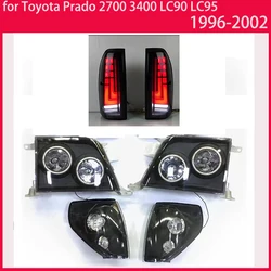 Luci posteriori per Toyota Prado 2700 3400 LC90 LC95 1996-2002 Lampade posteriori Lampada di guida Lampada freno Lampada di retromarcia Indicatore di direzione