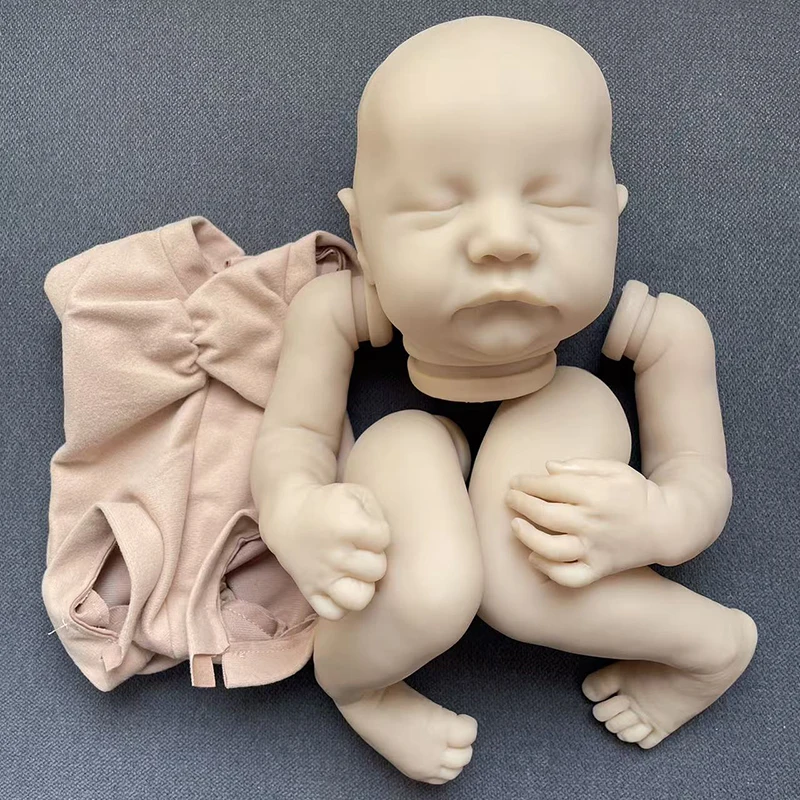 19Inch Levi Reborn Doll Kit Unfinished Unpainted Blank DIY Doll Parts Cloth Body Random eyes Collectible Art Doll view 2
