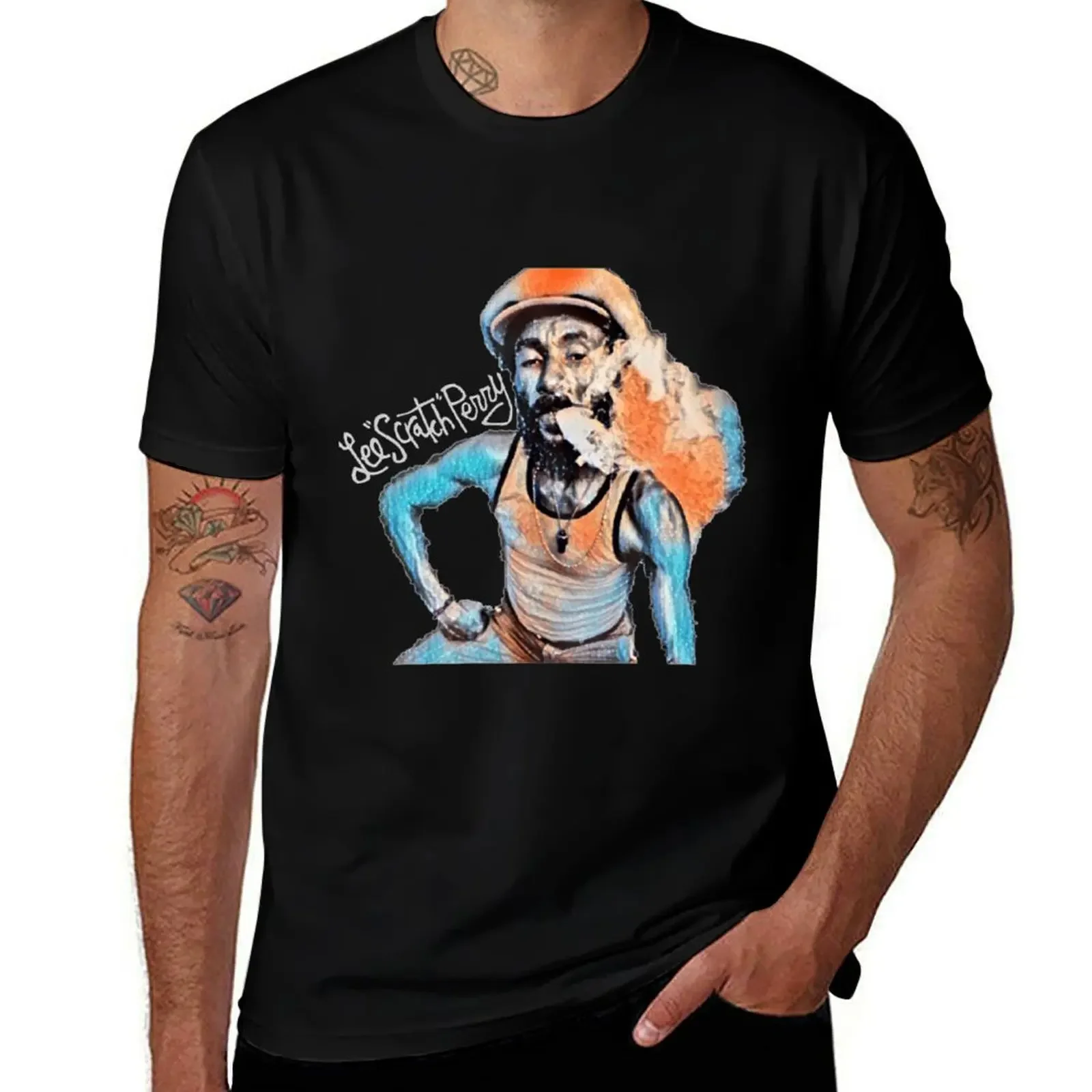 

Lee Scratch-Perry T-Shirt customizeds Aesthetic clothing Blouse oversizeds fitted t shirts for men