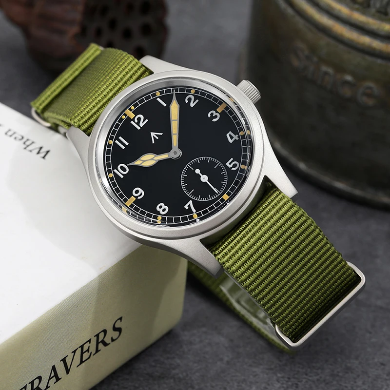 Militado D12 Retro Quartz Watch Men VD78 Movement Domed Sapphire Crystal Wristwatch 100m Waterproof Luminous 36mm Watches