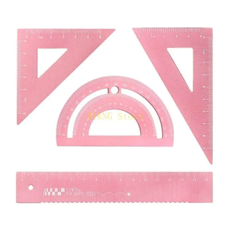 Math Geometry Set Mathematics Drawing Reger Juego geometría metal Herramienta redacción Mejor venta