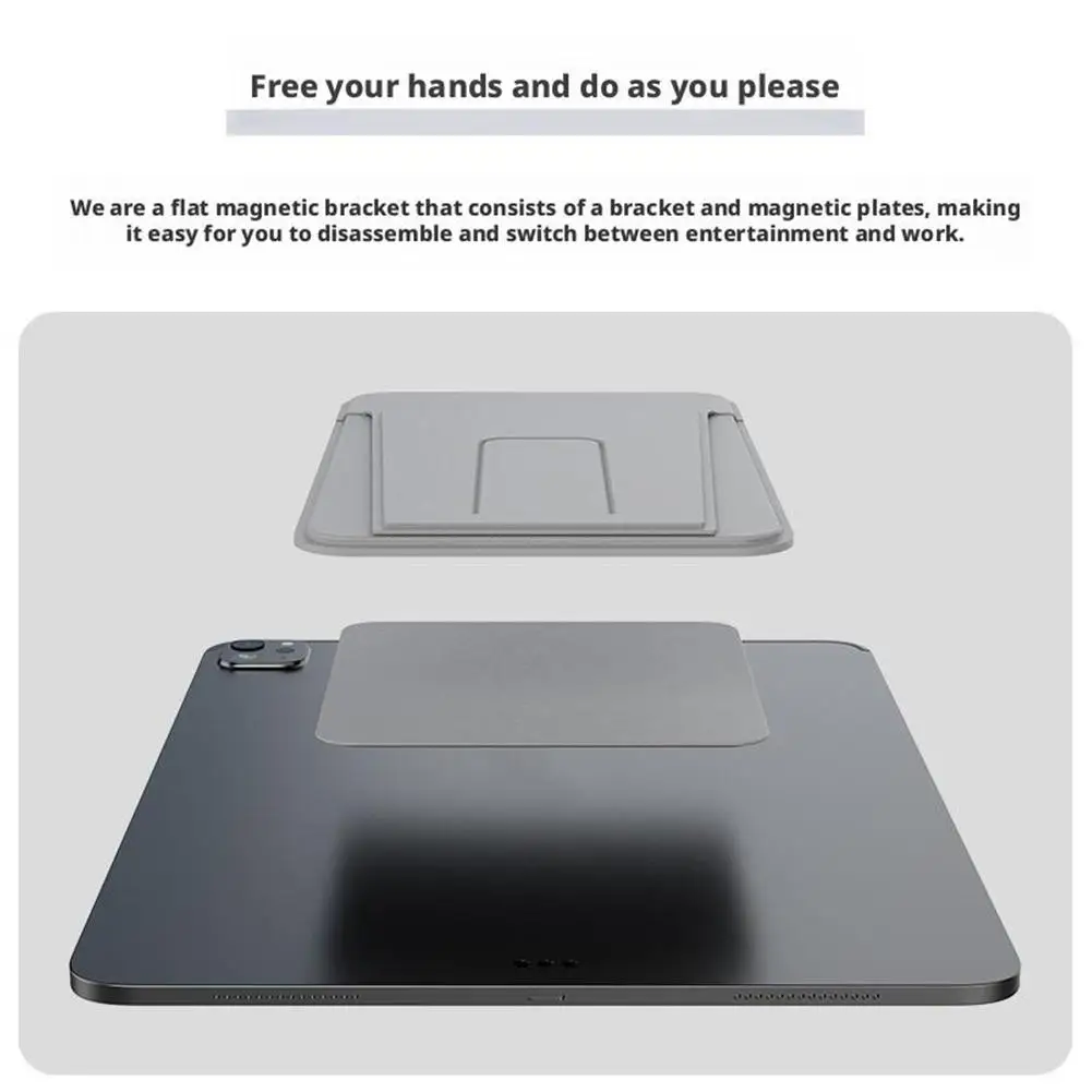 Supporto magnetico per tablet per iPad Supporto per tablet pieghevole multifunzionale Accessori da scrivania per ufficio domestico da viaggio