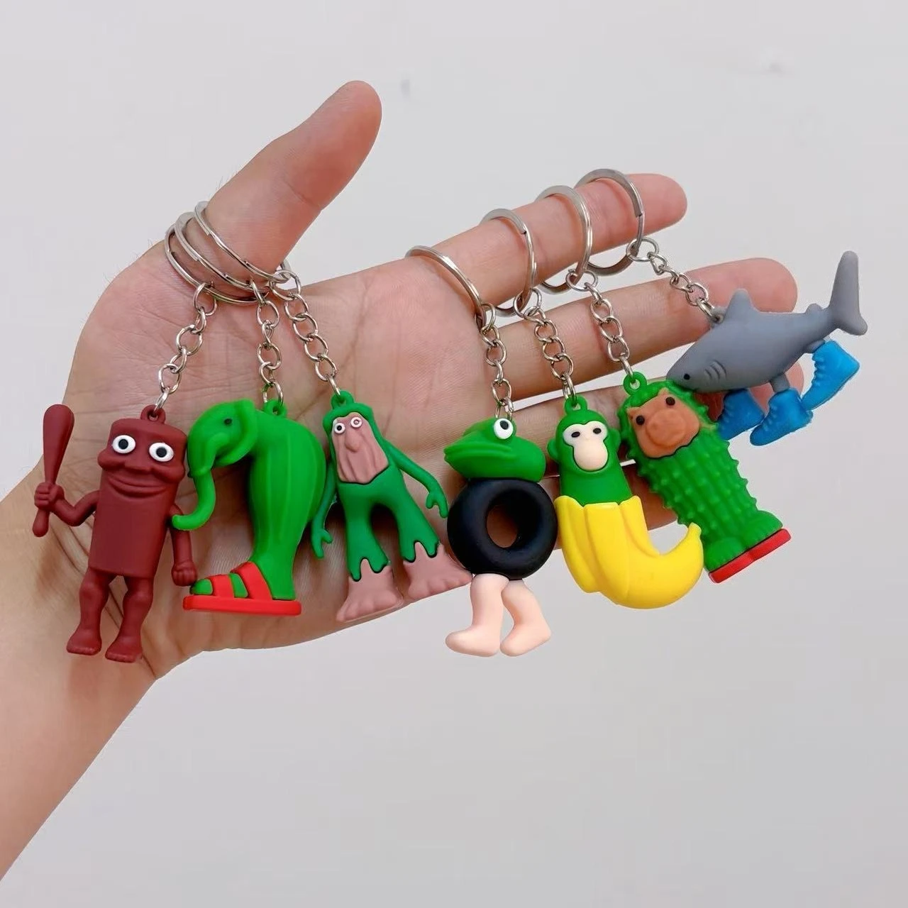 

Anime Tralalero Tralala Key Chain Tungtung Sahur Brainrot Car Keys Ring Action Figures Toys Keychains Bags Pendant Decor Gift