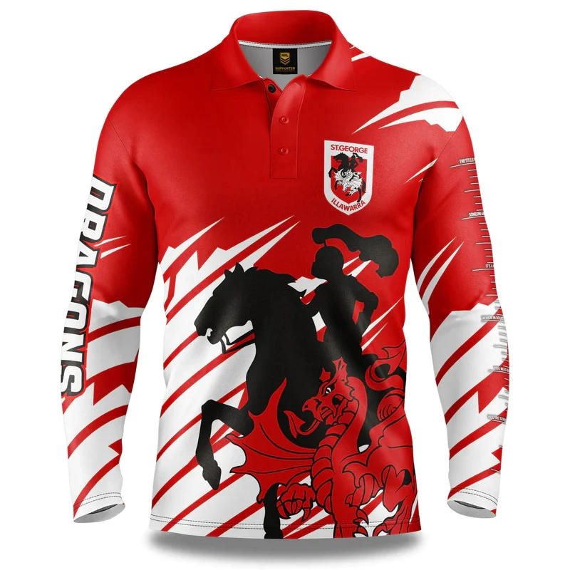 Camiseta de rugby real del equipo de San George, jersey de equipo Adidas, Irawalalon NRL, para casa y fuera, alta calidad, múltiples opciones, 2024