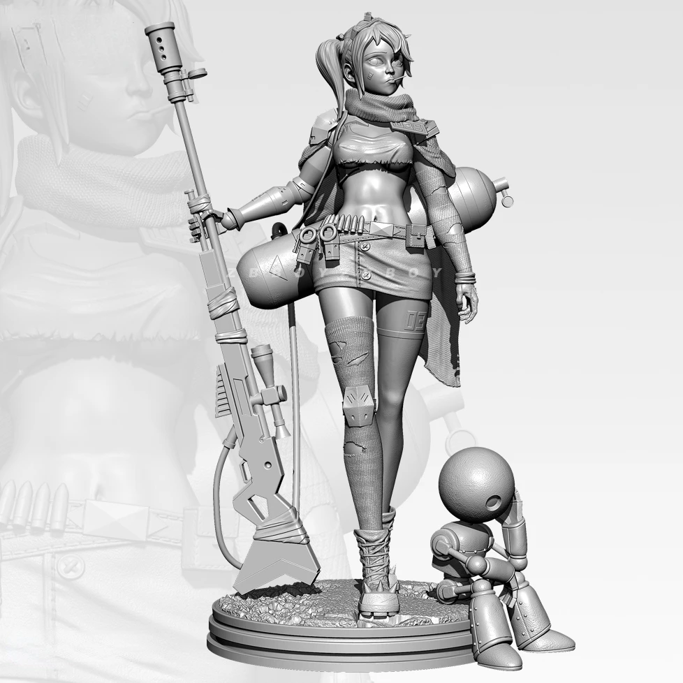 76mm Die Cast Resin Model Assembly Kit Goddess of War Character Model Unpainted Free Shipping