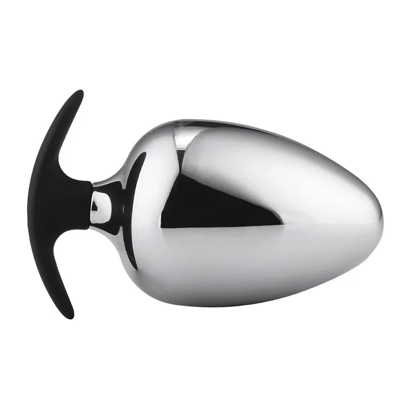 Large Massive Metal Anal Plug Personal Massager for Unisex Provide a Full Feeling Designed for Experienced or Intermediate Playe