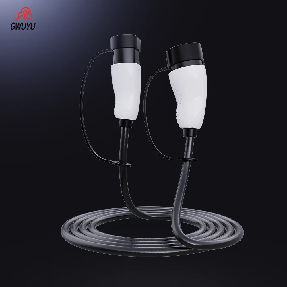 EV Charging Cable GWUYU O10 Double Head AC Charging 5M Female to Male Plug 3.5KW 7KW 11KW 22KW 16A 32A 3 Phase for Electric Car