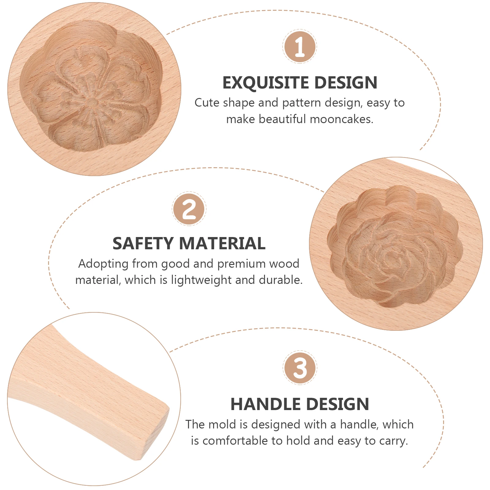 

Chinese Mooncake Mold Premium Wood Baking Tool For Diy Cake Muffin Chocolate Soap Pineapple Craft Press Cake Mold Baking Pan