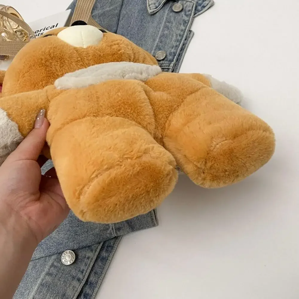 Lazer multicolorido urso de pelúcia mochila cony cabelo boneca de pelúcia ombro saco criativo 3d urso animal saco crianças