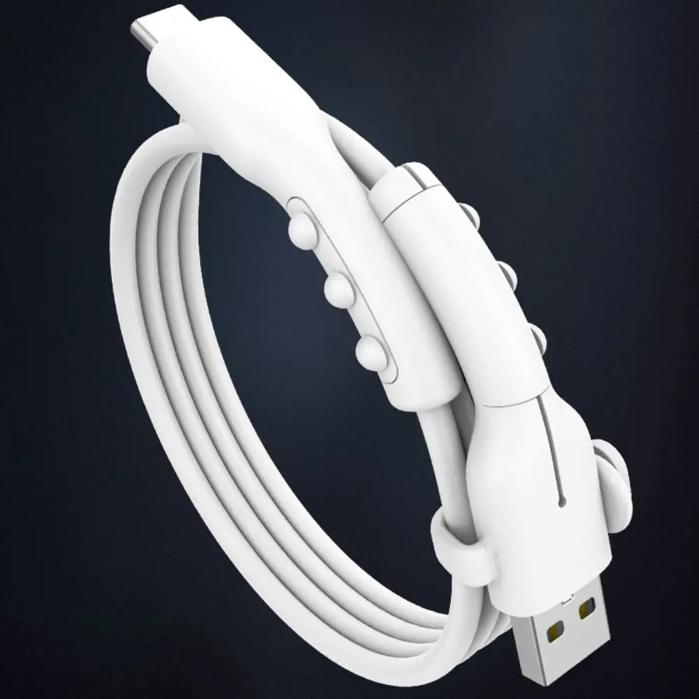 1Set Data Cable Protector Cover Silicone Data Cable Winder 2 In 1 Mini Charger Cable Protective Cover