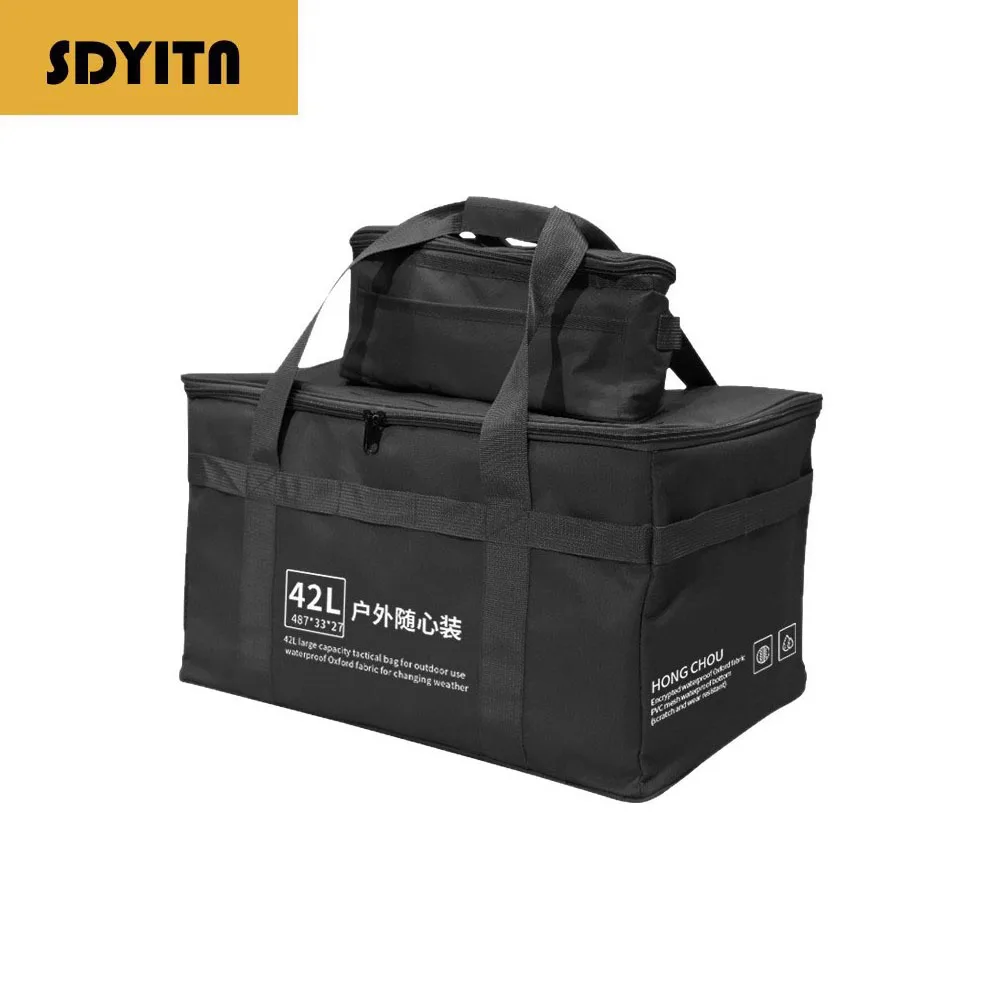 Outdoor Camping Equipment Multi-Functional Storage Bag Large Capacity Stool Dishware Stove Waterproof Convenient Handbag